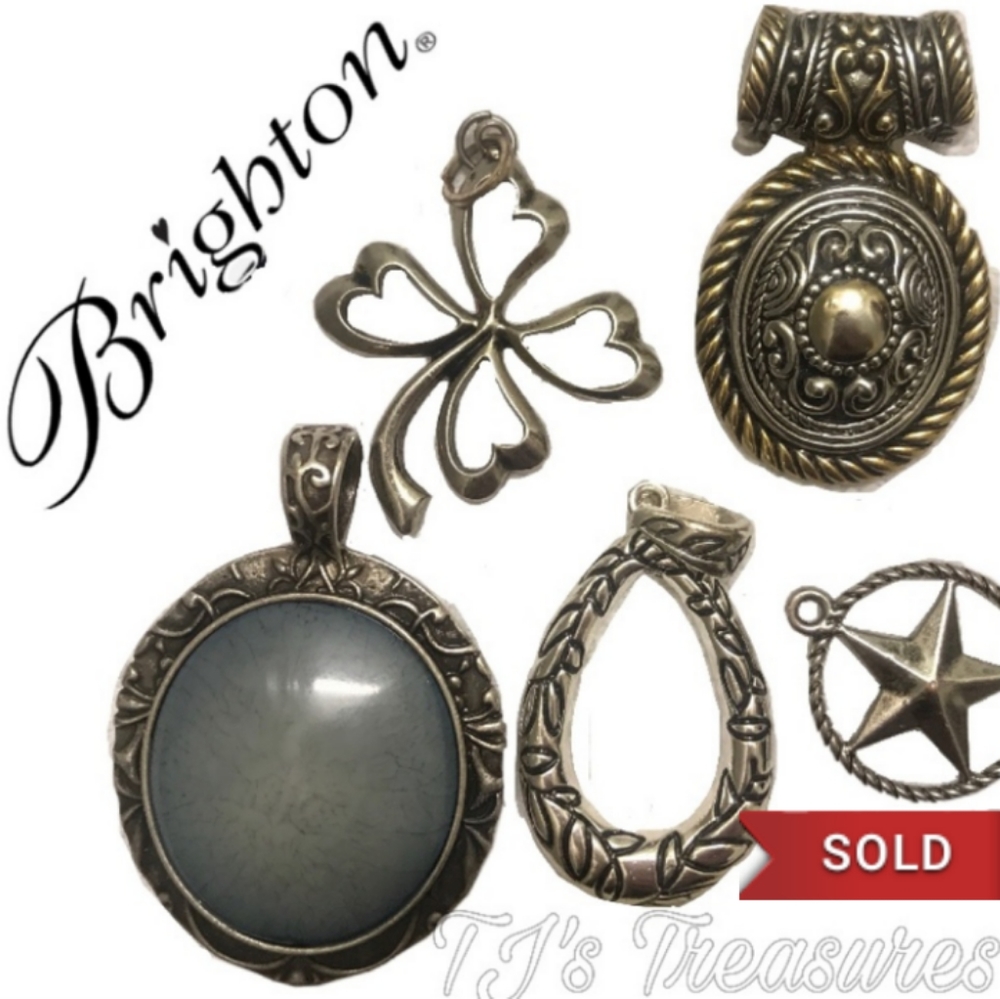❌SOLD❌BRIGHTON⭐️LOT of Silver Tone Pendants